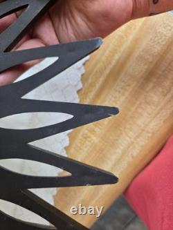 Horloge étoile en plastique brun General Electric moderne danois vintage Mcm