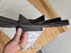 Horloge étoile en plastique brun General Electric moderne danois vintage Mcm