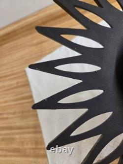 Horloge étoile en plastique brun General Electric moderne danois vintage Mcm