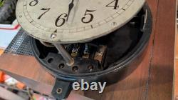 Horloge industrielle de l'ère vintage General Electric Type C-8