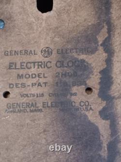 Horloge murale Garçon Vintage GE General Electric des années 1940, Rétro, Milieu du siècle