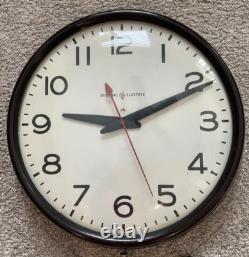 Horloge murale Vintage General Electric 17.5 2915 RED EYE Fabriquée aux États-Unis Testée Fonctionnelle