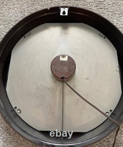 Horloge murale Vintage General Electric 17.5 2915 RED EYE Fabriquée aux États-Unis Testée Fonctionnelle