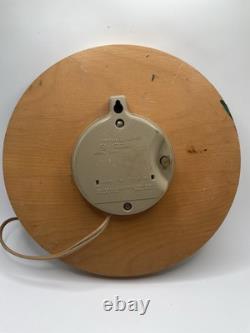 Horloge murale Vintage General Electric Telechron Wellwood Modèle 2H59 Mid-Century