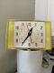 Horloge Murale Vintage General Electric Telechron Modèle #2h105jaune, Fonctionne
