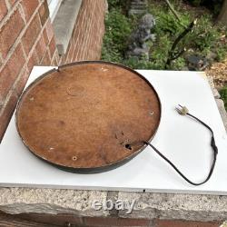 Horloge murale d'école General Electric 17,5 Vintage EN FONCTIONNEMENT Sans verre En l'état