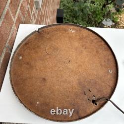 Horloge murale d'école General Electric 17,5 Vintage EN FONCTIONNEMENT Sans verre En l'état