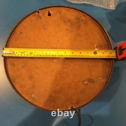 Horloge murale d'école General Electric de 14,5 pouces vintage en verre, fonctionnelle