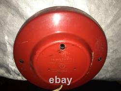 Horloge murale de cuisine GENERAL ELECTRIC 2H26 vintage des années 1960, rouge/blanc, diamètre 7¼, fonctionne