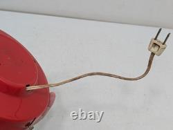 Horloge murale de cuisine Vintage des années 1950 General Electric 2H26 Rouge 7,5 Mid-Century