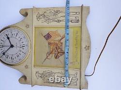 Horloge murale de guerre révolutionnaire General Electric Vtg One If By Land Two If By Sea