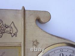 Horloge murale de guerre révolutionnaire General Electric Vtg One If By Land Two If By Sea