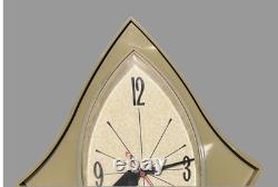 Horloge murale électrique vintage GE verte avocat du milieu du siècle moderne General Electric