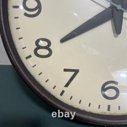 Horloge murale en bakélite General Electric 17,5 2915C vintage fabriquée aux États-Unis, testée et fonctionnelle