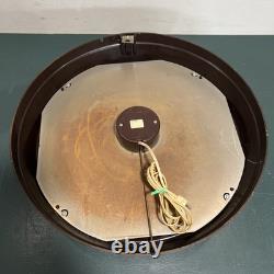 Horloge murale en bakélite General Electric 17,5 2915C vintage fabriquée aux États-Unis, testée et fonctionnelle