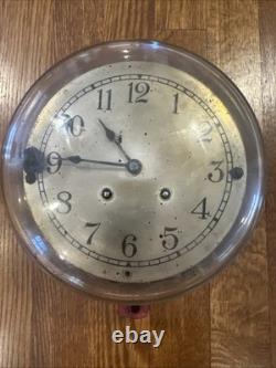 Horloge murale industrielle Vintage General Electric CS-9, cloche de navire, incendie