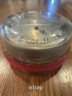 Horloge murale industrielle Vintage General Electric CS-9, cloche de navire, incendie