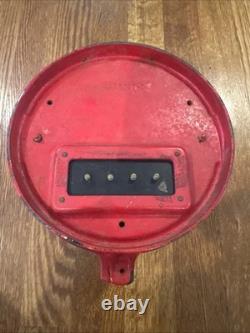 Horloge murale industrielle Vintage General Electric CS-9, cloche de navire, incendie