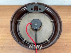 Horloge murale industrielle vintage General Electric Genalex en bakélite des années 1940, en état de marche