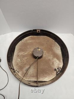 Horloge murale scolaire vintage 24 heures General Electric GE œil rouge