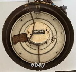 Horloge murale scolaire vintage GE Red Eye General Electric 10 des années 1950 en excellent état de fonctionnement