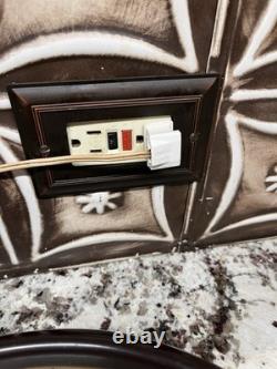 Horloge murale scolaire vintage GE Red Eye General Electric 1HA1612 14-1/2