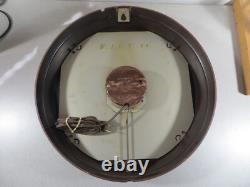 Horloge murale scolaire vintage GE Red Eye General Electric 1HA1612 - Révisée