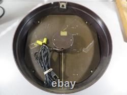 Horloge murale scolaire vintage GE Red Eye General Electric 2912 - Révisée