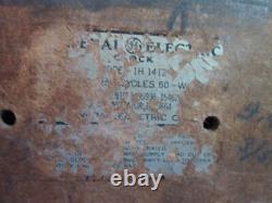 Horloge murale scolaire vintage GE Red Eye General Electric USA 14,5 Modèle 1H 1412