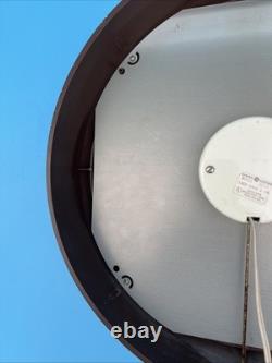 Horloge murale vintage General Electric 14 brune modèle 2012 en état de marche - verre en face