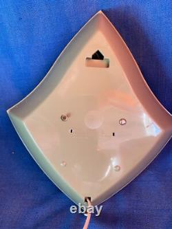 Horloge murale vintage General Electric modèle 2159 verte avocat style mid-century modern