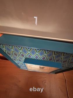 Horloge murale vintage psychédélique General Electric modèle 2548 des années 50 en état de marche