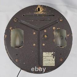 Horloge publicitaire Vintage Telechron G-E General Electric pour lampes ampoules lumineuses