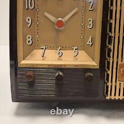 Horloge radio Vintage GE General Electric Modèle Rare 580 Musaphonic