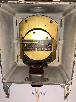 Horloge réfrigérateur GE des années 1930 vintage Telechron avec peinture d'origine en état de marche