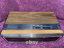 Horloge-réveil radio flip vintage General Electric 1984 7-4305D EN EXCELLENT ÉTAT