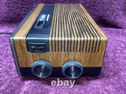 Horloge-réveil radio flip vintage General Electric 1984 7-4305D EN EXCELLENT ÉTAT