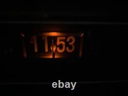 Horloge-réveil radio flip vintage General Electric 1984 7-4305D EN EXCELLENT ÉTAT