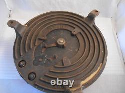 Huge Steampunk Antique 12'' General Electric Cast Iron/slate Electric Rheostat