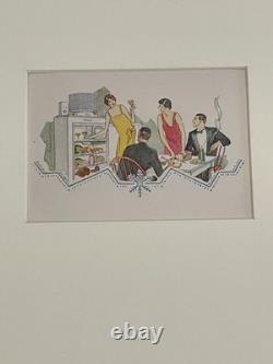 Impression artistique de recettes vintage de General Electric Alice Bradley pour déjeuners après-théâtre