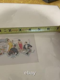 Impression artistique de recettes vintage de General Electric Alice Bradley pour déjeuners après-théâtre