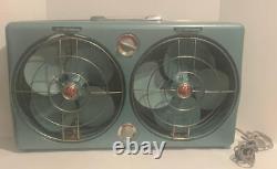 Impressionnant Vintage General Electric Dual Twin Swivel Fan-works