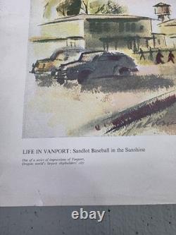 La vie à Vanport, estampes d’art vintage vers 1944, Portland General Electric