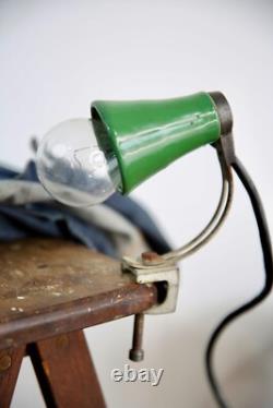 Lampe de bureau de dessin industriel vintage General Electric pour établi