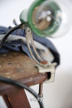 Lampe de bureau de dessin industriel vintage General Electric pour établi