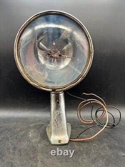 Lampe de projecteur marine vintage General Electric montée en chrome