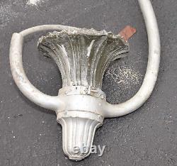 Lampe de rue General Electric abat-jour en céramique vintage pièces de collection GE L3