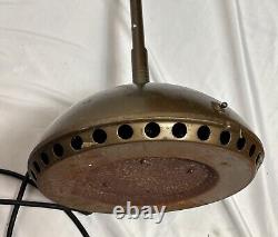 Lampe de sol vintage rare General Electric Sun Lamp LM4 avec bras de pont réglable