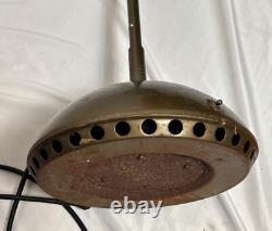 Lampe médicale vintage rare General Electric Sun LM4 avec bras ajustable sur pied