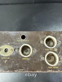 Lampe rare vintage GE Mazda à plusieurs douilles avec panneau métallique, difficile à trouver